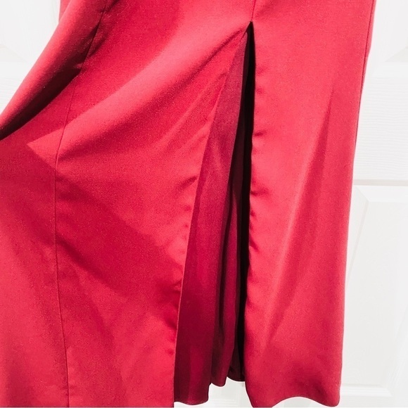 Dessy Collection 3012/2987 Off The Shoulder Criss Cross Back Trumpet Gown Dress - Picture 3 of 10